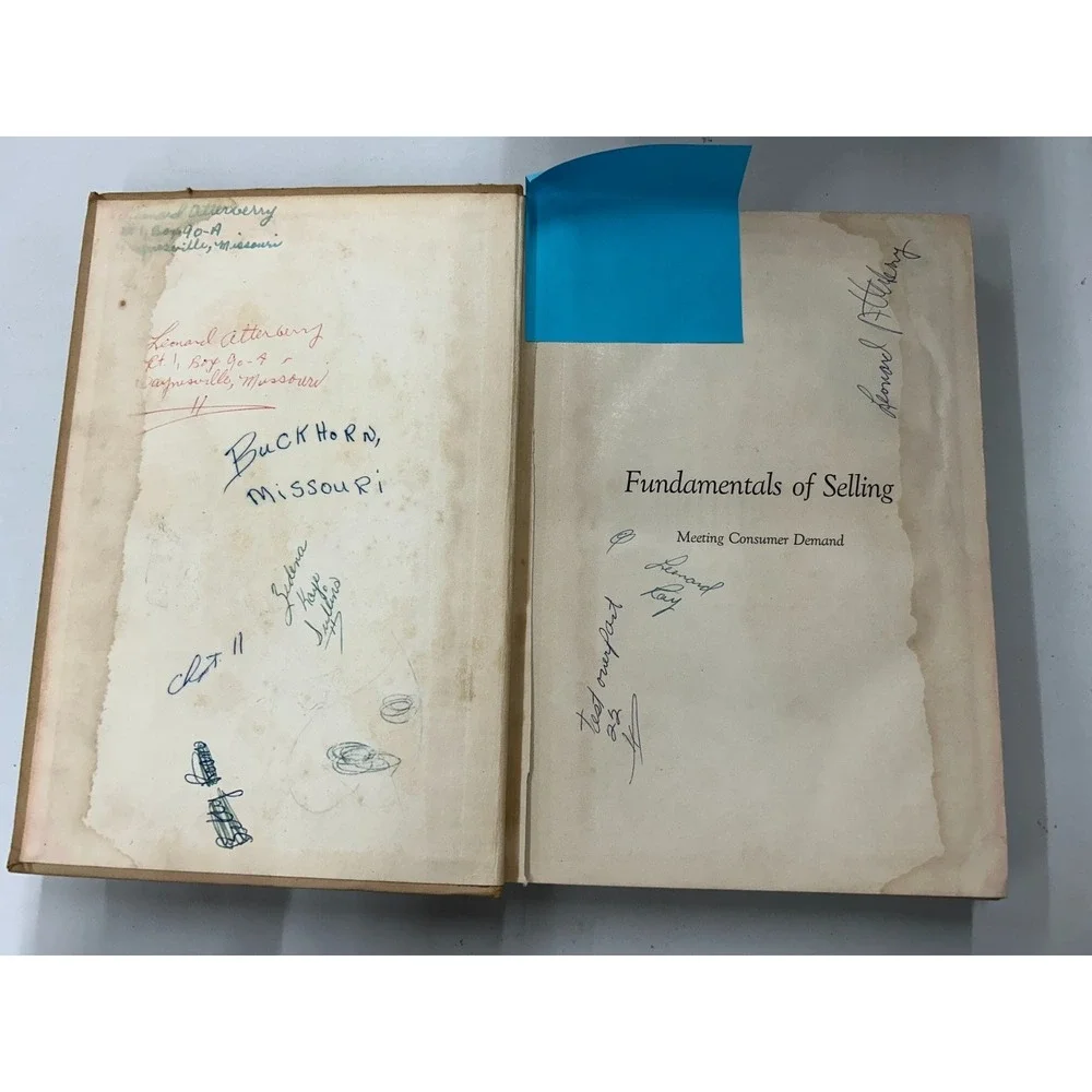 Fundamentals‎ of Selling Wingate Nolan 1962 8th Edition Business Textbook